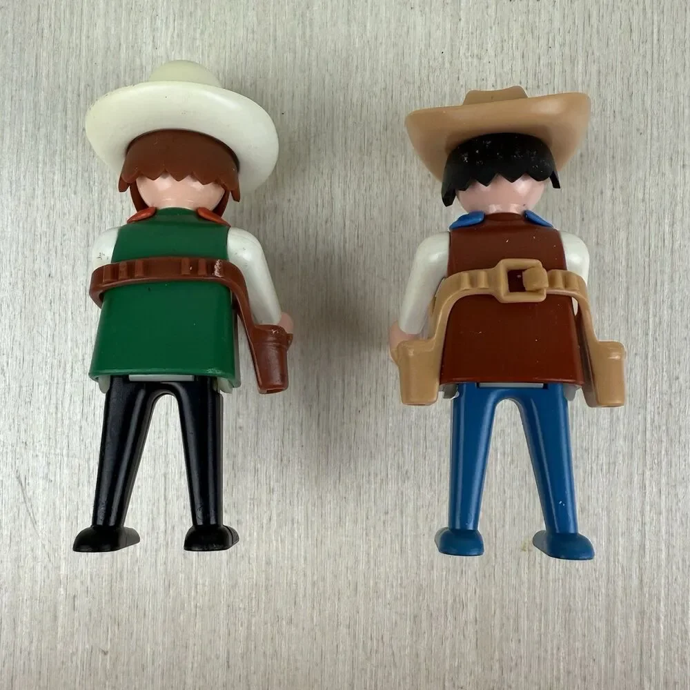 Vintage Playmobil 3304 Western Cowboys Horse Parts Lot Incomplete Set Guns Horse